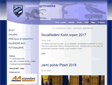 Tablet Screenshot of gymnastikacheb.cz
